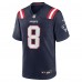 New England Patriots Stefon Diggs Nike Navy Game Jersey