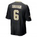 Игровая джерси New Orleans Saints Tyler Shough Nike Black Game