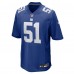 New York Giants Abdul Carter Nike Royal 2025 NFL Draft First Round Pick Game Jersey