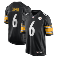Джерси Pittsburgh Steelers Patrick Queen Nike Black Game Джерси Pittsburgh Steelers Patrick Queen Nike Black Game