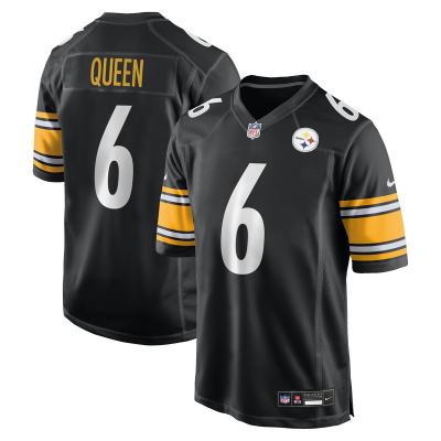 Джерси Pittsburgh Steelers Patrick Queen Nike Black Game