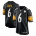 Игровая джерси Patrick Queen Pittsburgh Steelers Nike Game Player - Black