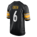 Джерси Pittsburgh Steelers Patrick Queen Nike Black Game