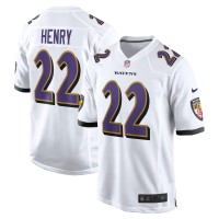 Игровая джерси Baltimore Ravens Derrick Henry Nike White White Game