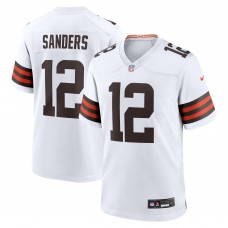 Игровая джерси Cleveland Browns Shedeur Sanders Nike White 2025 NFL Draft Game