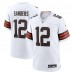Игровая джерси Cleveland Browns Shedeur Sanders Nike White 2025 NFL Draft Game