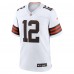 Игровая джерси Cleveland Browns Shedeur Sanders Nike White 2025 NFL Draft Game