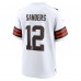 Игровая джерси Cleveland Browns Shedeur Sanders Nike White 2025 NFL Draft Game