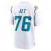 Игровая джерси Joe Alt Los Angeles Chargers Nike 2024 NFL Draft First Round Pick Player Game - White