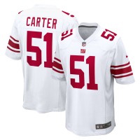 New York Giants Abdul Carter Nike White First Round Pick Game Jersey