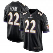 Derrick Henry Baltimore Ravens Nike Alternate Game Jersey -  Black