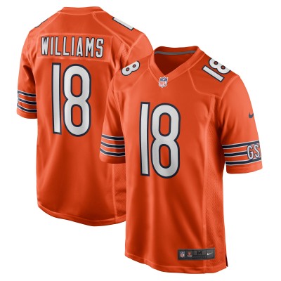 Игровая джерси Caleb Williams Chicago Bears Nike Alternate 2024 NFL Draft First Round Pick Player Game - Orange