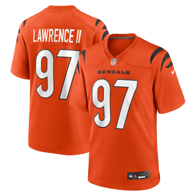 Джерси Cincinnati Bengals Dexter Lawrence II Nike Orange Game