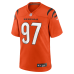 Джерси Cincinnati Bengals Dexter Lawrence II Nike Orange Game