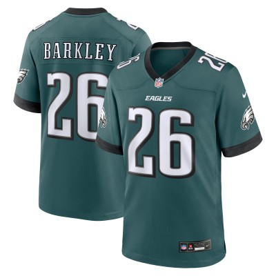 Игровая джерси Saquon Barkley Philadelphia Eagles Nike Game Player - Midnight Green