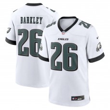 Игровая джерси Saquon Barkley Philadelphia Eagles Nike White Game -  White