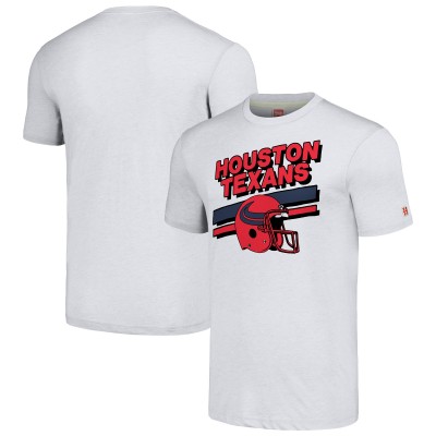 Футболка Houston Texans Homage Unisex Striped Tri-Blend - Gray