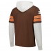 Толстовка Cleveland Browns 47 Brown Throwback Double Header Blitz Cornerback