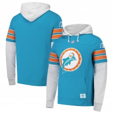 Толстовка Miami Dolphins 47 Aqua Throwback Double Header Blitz Cornerback
