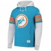 Толстовка Miami Dolphins 47 Aqua Throwback Double Header Blitz Cornerback