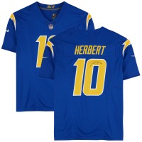 Justin Herbert Los Angeles Chargers Autographed Fanatics Authentic Royal Nike Vapor F.U.S.E. Limited Jersey