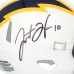 Justin Herbert Los Angeles Chargers Autographed Fanatics Authentic White & Navy Color Rush Speed Mini Helmet