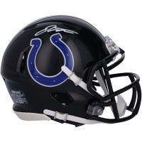 Jonathan Taylor Indianapolis Colts Autographed Fanatics Authentic 2023 Black Alternate Speed Mini Helmet