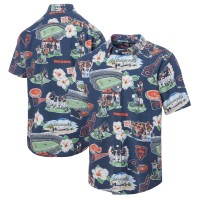 Рубашка с коротким рукавом Chicago Bears Reyn Spooner Navy Scenic