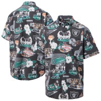 Las Vegas Raiders Reyn Spooner Black Scenic Button-Down Shirt