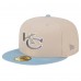 Kansas City Chiefs New Era City Originals Lifestyle Two-Tone 59FIFTY Fitted Hat - Stone/Light Blue