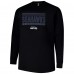 Seattle Seahawks Profile Black Big & Tall Pop Long Sleeve T-Shirt