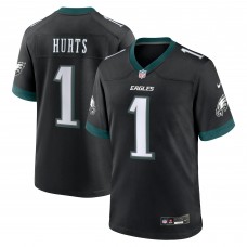 Игровая джерси Jalen Hurts Philadelphia Eagles Nike Alternate Game - Black