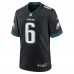 Игровая джерси DeVonta Smith Philadelphia Eagles Nike Alternate Game - Black