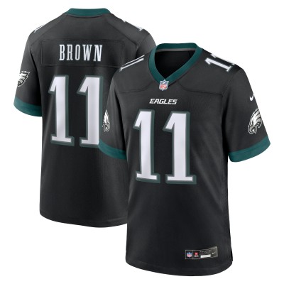 Игровая джерси A.J. Brown Philadelphia Eagles Nike Alternate Game - Black