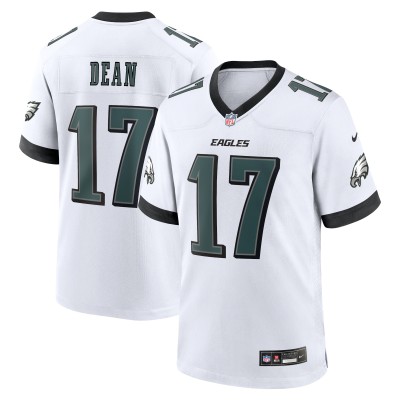 Игровая джерси Nakobe Dean Philadelphia Eagles Nike White Game - White