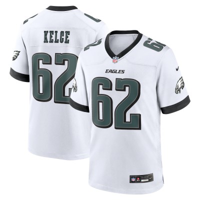 Игровая джерси Jason Kelce Philadelphia Eagles Nike White Game - White