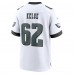 Игровая джерси Jason Kelce Philadelphia Eagles Nike White Game - White