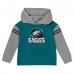Toddler Philadelphia Eagles Club House Long Sleeve Hoodie Top and Leggings Two-Piece Set