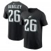 Футболка Saquon Barkley Philadelphia Eagles Nike Player Name & Number - Black Футболка Saquon Barkley Philadelphia Eagles Nike Player Name & Number - Black
