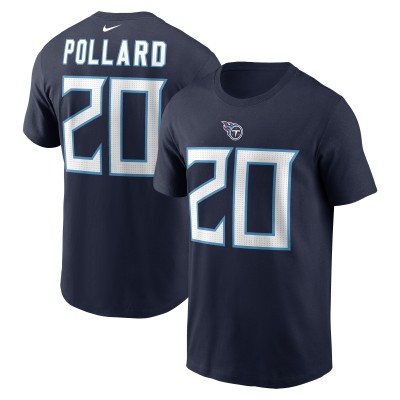 Футболка Tony Pollard Tennessee Titans Nike Player Name & Number - Navy