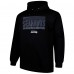 Seattle Seahawks Fanatics Black Big & Tall Pop Pullover Hoodie