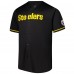 Pittsburgh Steelers Fanatics Black Pop Full-Button Jersey