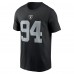 Футболка Christian Wilkins Las Vegas Raiders Nike Player Name & Number - Black