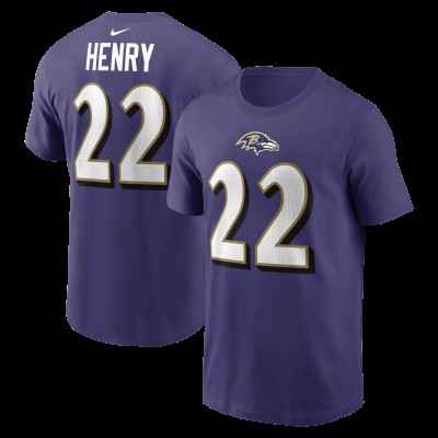 Футболка Derrick Henry Baltimore Ravens Nike Player Name & Number - Purple