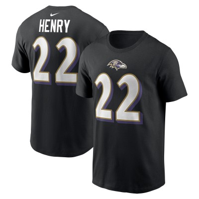 Футболка Derrick Henry Baltimore Ravens Nike Player Name & Number - Black