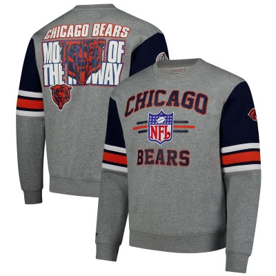 Кофта Chicago Bears Mitchell & Ness Heather Gray All Over 4.0 Vintage Logo