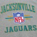 Jacksonville Jaguars Mitchell & Ness Heather Gray All Over 4.0 Vintage Logo Pullover Sweatshirt