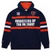 Толстовка Chicago Bears Navy Vintage Logo Head Coach Fleece