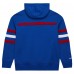 New York Giants Royal Vintage Logo Head Coach Fleece Pullover Hoodie