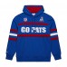 New England Patriots Royal Vintage Logo Head Coach Fleece Pullover Hoodie